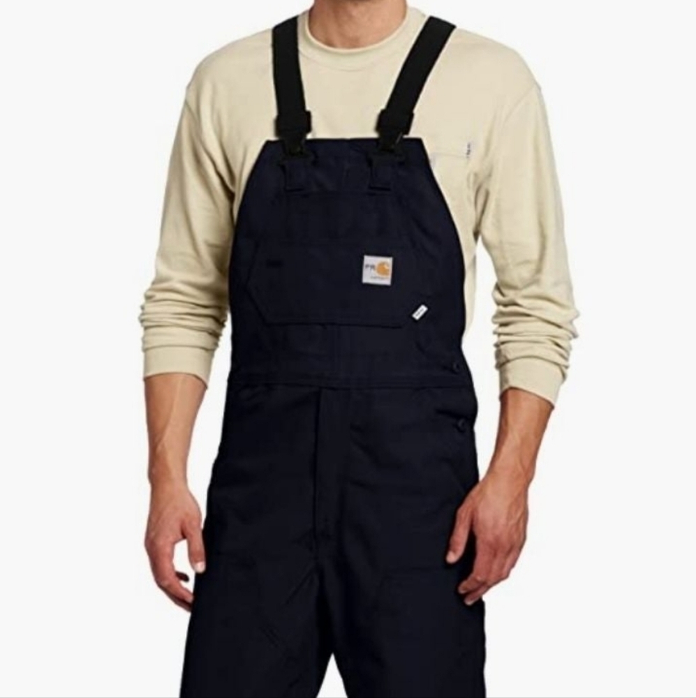 Carhartt FRC Quilt lined Mens 50x30 Bib Overalls